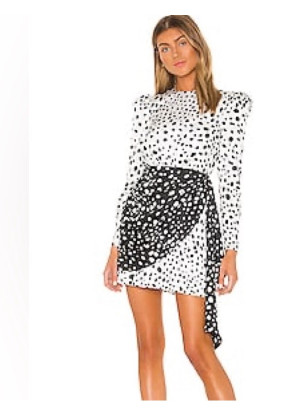 NWOT LPA x Revolve Kristina Dress Austin Polkadot print women size Medium